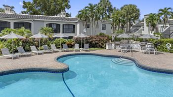 Two poolside summer kitchens